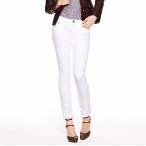 Tory Burch Super Skinny Fit White Ankle Jeans Sz 28